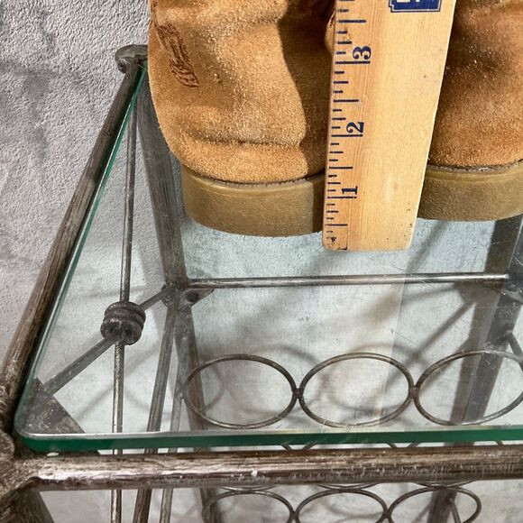 Juicy Couture AOP Suede Mid Calf tall Boots women’s Size 8.5 Brown - Picture 6 of 14